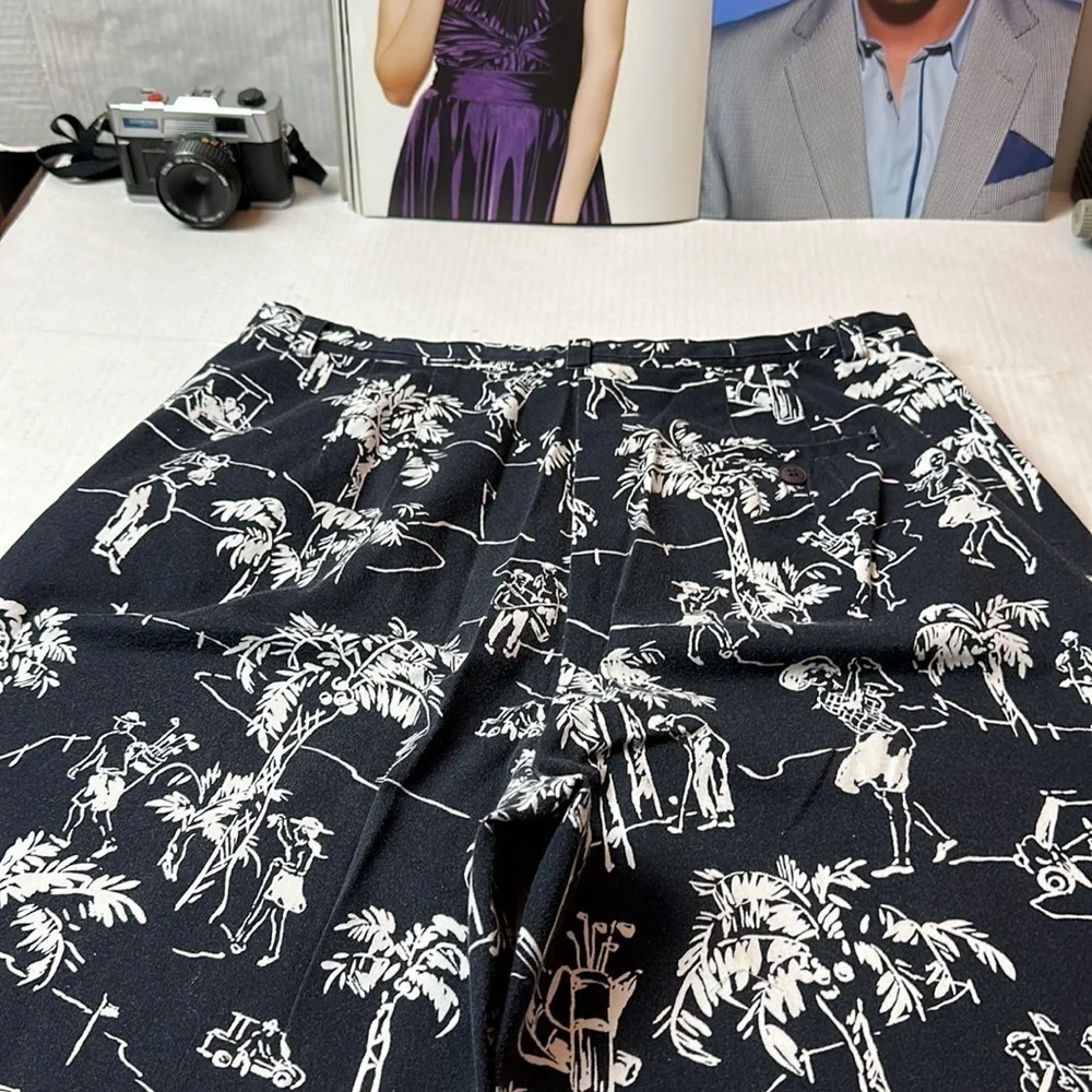90s Talbots Palm Springs Pants 100% Cotton Resort Golf Coastal Grandmillennial - Picture 13 of 14